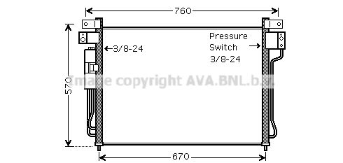 AVA QUALITY COOLING kondensatorius, oro kondicionierius DN5299D